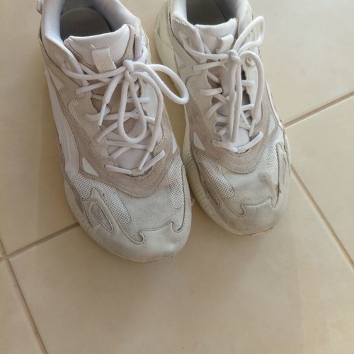 Puma men's sneakers size 46 used, white