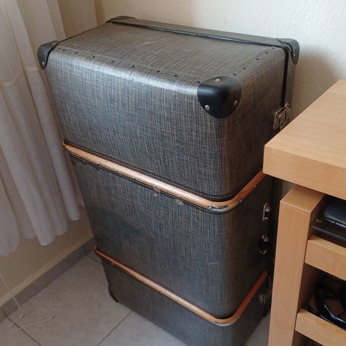 Vintage 70's suitcase trunk, large, 85×50×30 cm