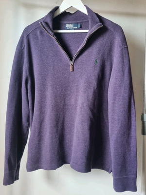 Polo Ralph Lauren πουλόβερ με φερμουάρ σαν καινούργιο, μέγεθος L, μωβ