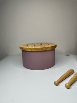 Kids Concept Παιδικό Ξύλινο Ταμπούρο λιλά καινούργιο FSC 18+ μηνών
