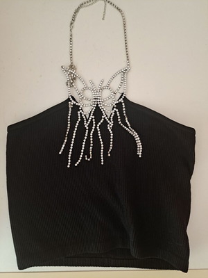 Top with butterfly Zara, size small, ties at neck