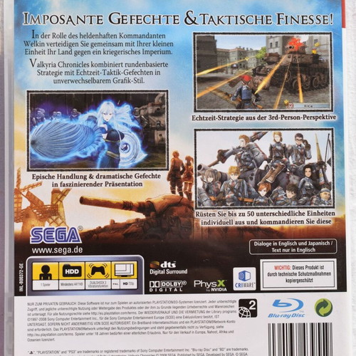 Valkyria Chronicles Playstation 3 like new, JRPG