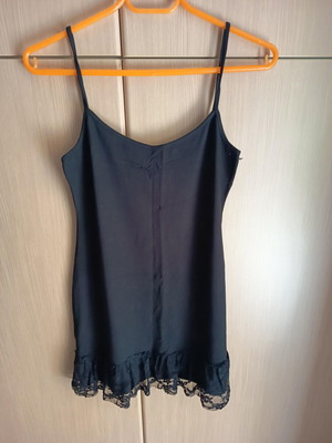 Be You women's black blouse like new, size M/L with lace