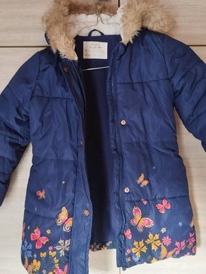 Μπουφάν Mothercare μεταχειρισμένο, μπλε, για 5-6 ετών
