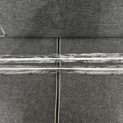 Bathroom curtain rods new, set of 2, stainless steel silver