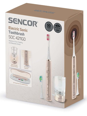 SENCOR SOC 4211GD electric toothbrush new, gold