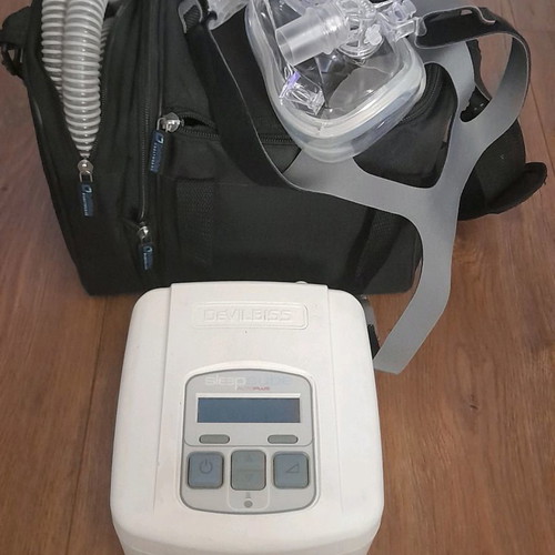 DeVilbiss sleep apnea device used with unused mask