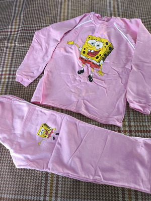 SpongeBob Set used for 5-year-old girl, winter, pink