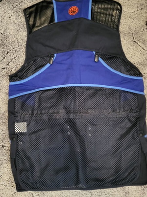 Beretta shooting vest new, blue and black XXL size