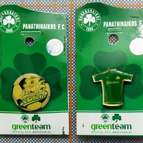 Panathinaikos Official Pins Collection New Set of 6