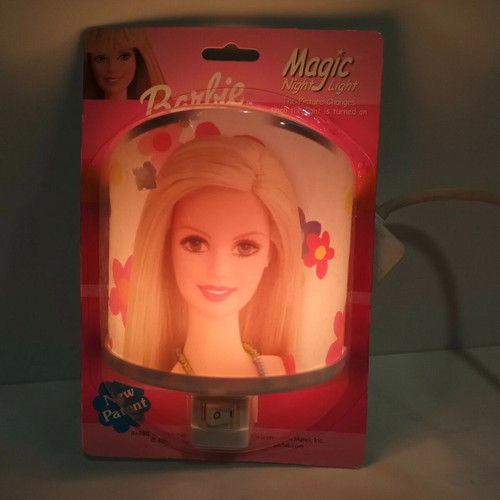 Mattel Barbie night light 1999 new European power 230V-50Hz