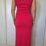 Long fuchsia sleeveless dress Zara size L like new