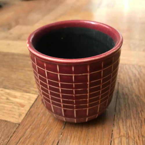 Ceramic cup - planter like new, tabletop decoration