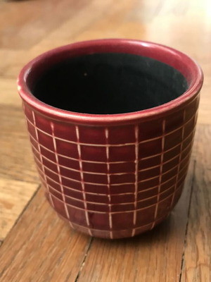 Ceramic cup - planter like new, tabletop decoration