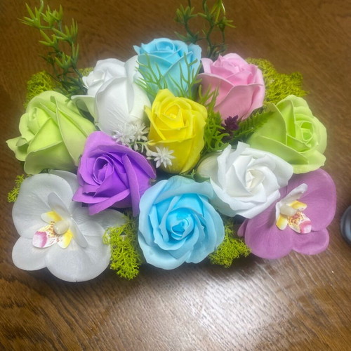 Bouquets with scented soap roses new
