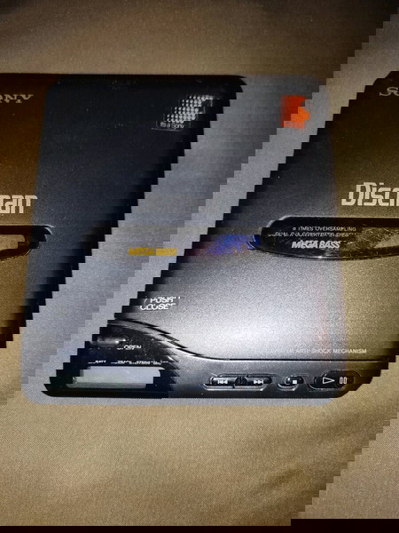 Vintage Sony D-66 Discman Portable CD Compact Disc Player, Untested, For Parts