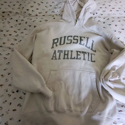 Russel Athletic hoodie used, size XL, beige