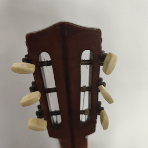 Romanian folk guitar used, 60-70s, solid spruce, with magnet
