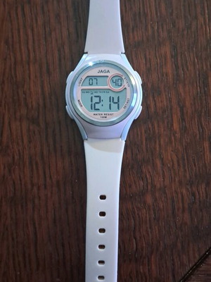 Jaga ρολόι γυναικείο καινούργιο, ροζ, water resistant 100m με λουράκι σιλικόνης