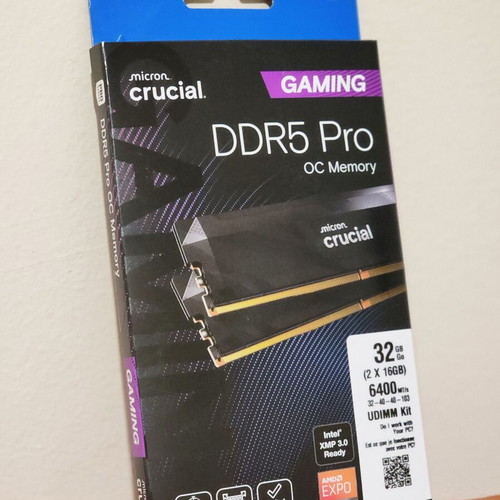 Crucial Pro DDR5 RAM 32GB Kit (2x16GB) 6400MHz CL32 new