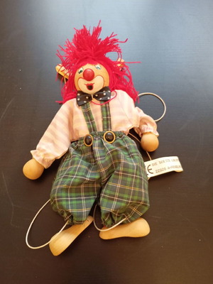 Μαριονέτα Κλόουν γερμανικής κατασκευής Boltze 26 εκ like new