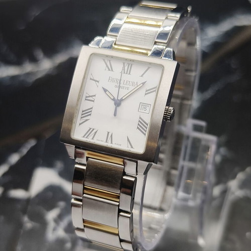 Favre Leuba Tank Genève Ref. F45-100 Swiss quartz watch
