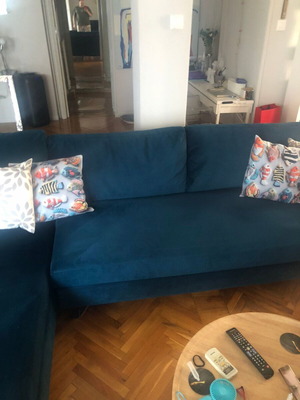 Sofa petrol 2x3 like new