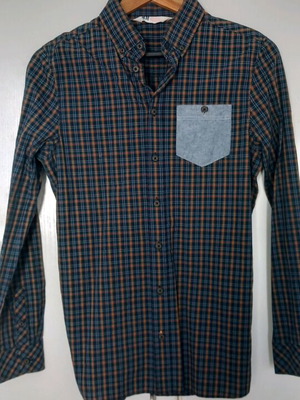 Πουκάμισο για αγόρι 13-14 ετών σαν καινούριο, πολύχρωμο με λεπτομέρειες ντενίμ