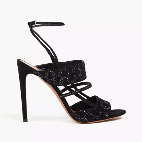 Alaïa high heel shoes new, size 40, black leather sandals