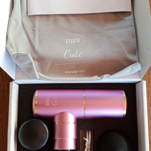 Massage Gun Crypto Cute like new with accessories