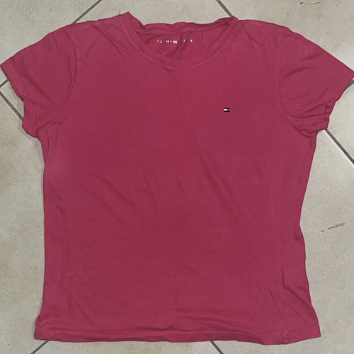 Tommy Hilfiger Women T-Shirt magenta pink, size M, like new