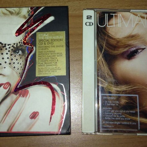 Kylie Minogue CDs Ultimate Kylie and Kylie X used, pack of 2