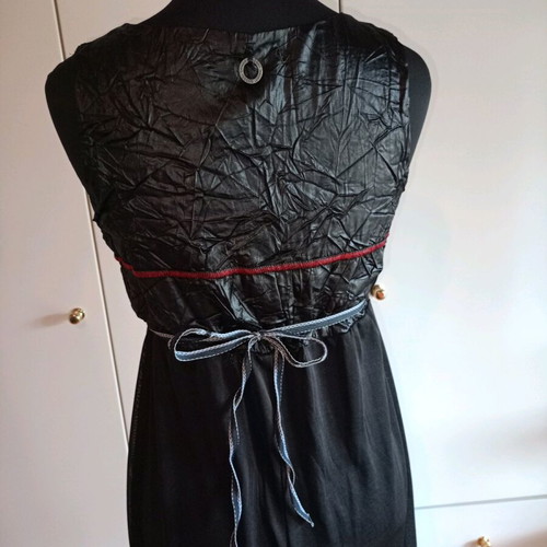Babydoll lingerie black like new, sheer skirt, size M