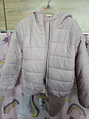 Μπουφάν Zara μωβ για κορίτσι 122cm σαν καινούργιο