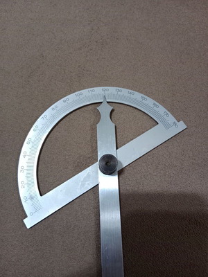 Professional Steel Protractor used, heavy