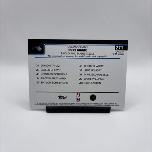 Orlando Magic Topps Flagship 2025-26 basketball card