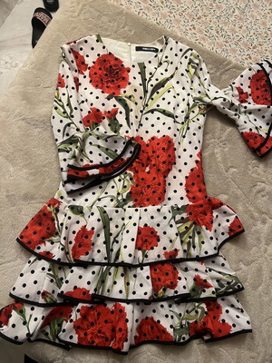 Dolce & Gabbana dress like new, white and red, size S