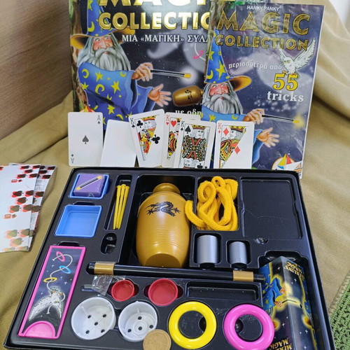 Magic set for kids used, 55 tricks with instructions