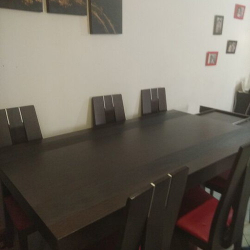 Wooden dining table like new 1.80x1 m with two extensions