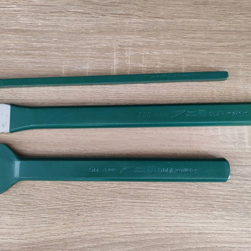 TIREM chisels used, set of 3 with numbers 4045, 4070, 4030
