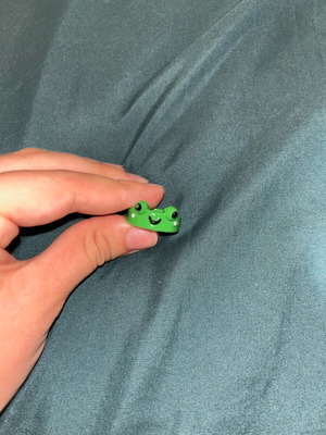 Ring children's frog design new, green