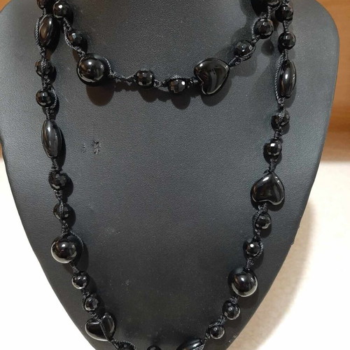 Necklace with black onyx new from personal collection