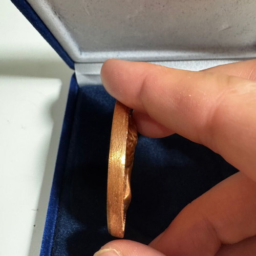 Commemorative Ioannis Kapodistrias bronze medal used