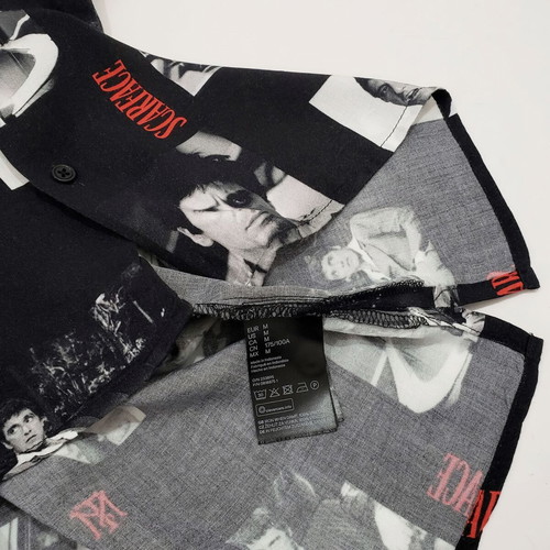 H&M Divided Scarface men's shirt short sleeve used, size M