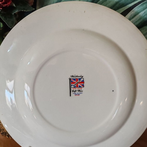 Retro porcelain plate Weatherby Royal Falcon Ware like new with Bartolome Murillo painting