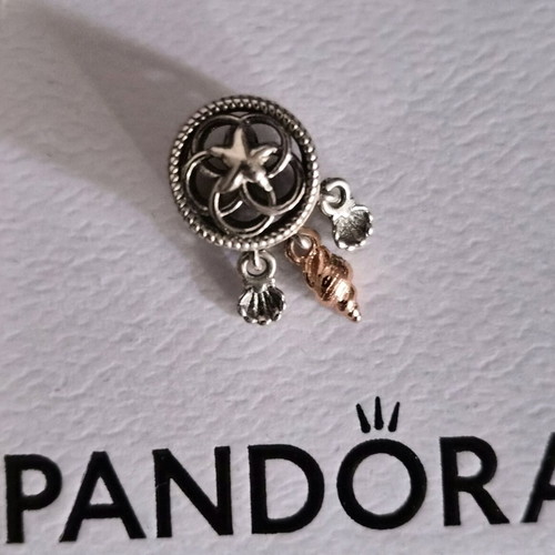 Pandora Open Dream Catcher and Shells Charm silver new