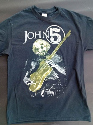 John 5 Europe 2016 Tour Official Memorabilia T-shirt used