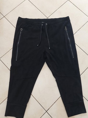 Frapp women's pants black size 3XL like new with velvety texture