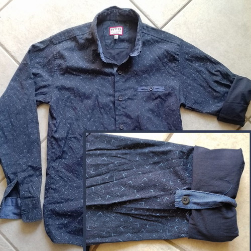 Boys' clothing set used, 2 t-shirts and 1 shirt size 152 cm