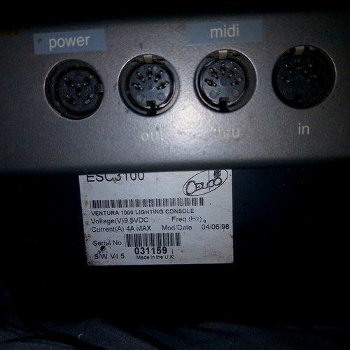 Ventura Celco 1000 lighting console used